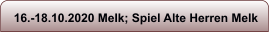 16.-18.10.2020 Melk; Spiel Alte Herren Melk